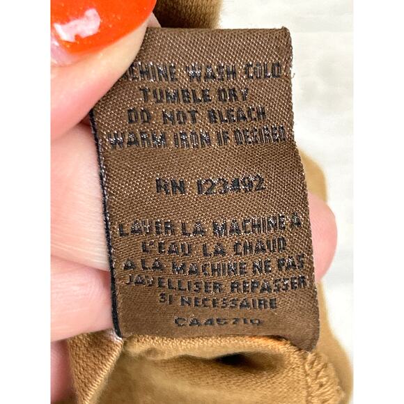 Indie Peace Men’s M Tan Artistic Organic Handmade T-Shirt Rare Discontinued NEW - Picture 5 of 7